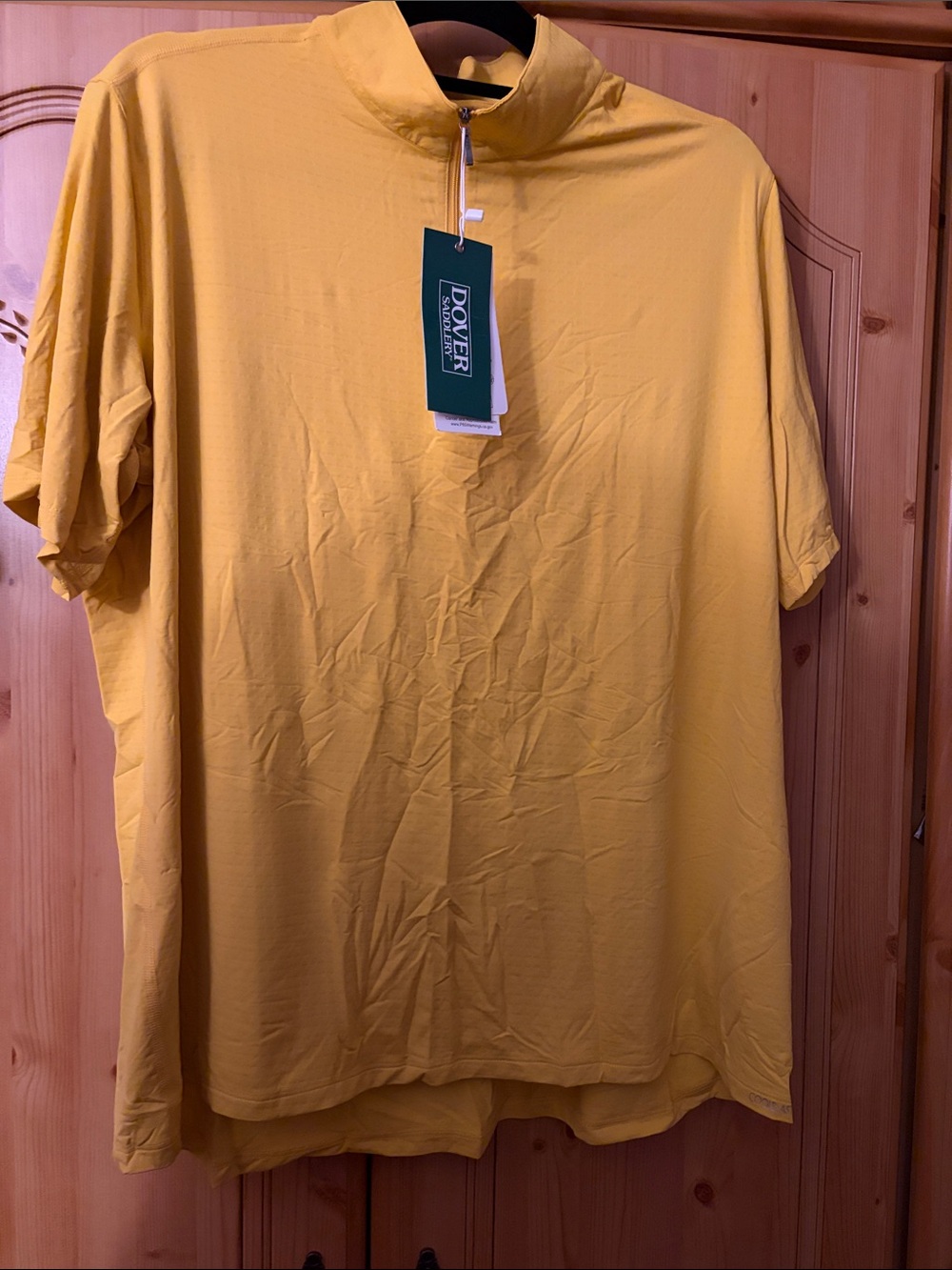 Yellow Short-Sleeve Zip coolblast  - Women